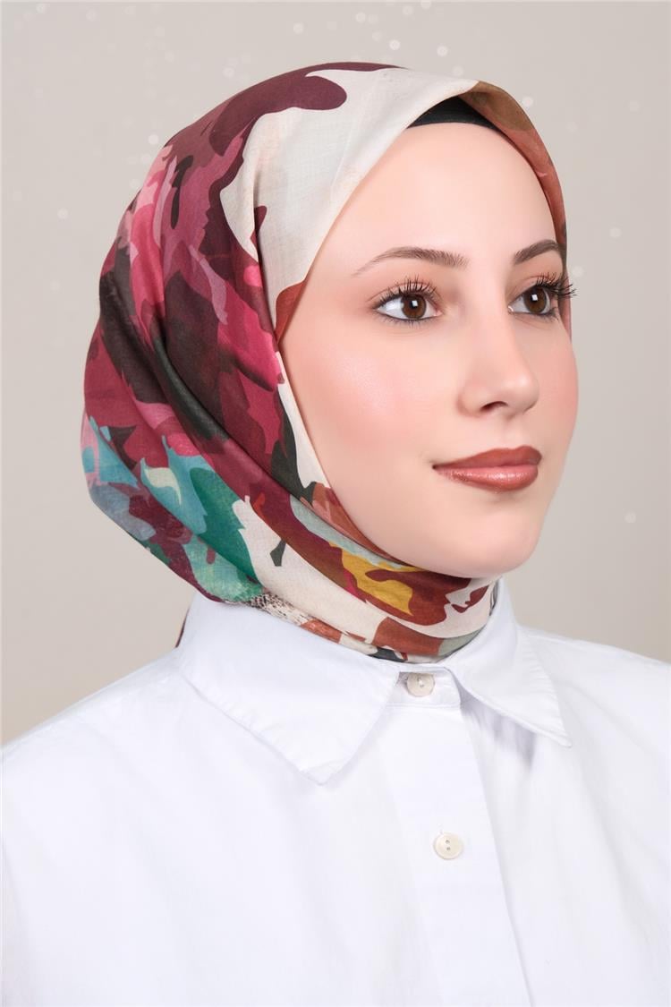 Silk Life Firuze Soft Eşarp 1722-7