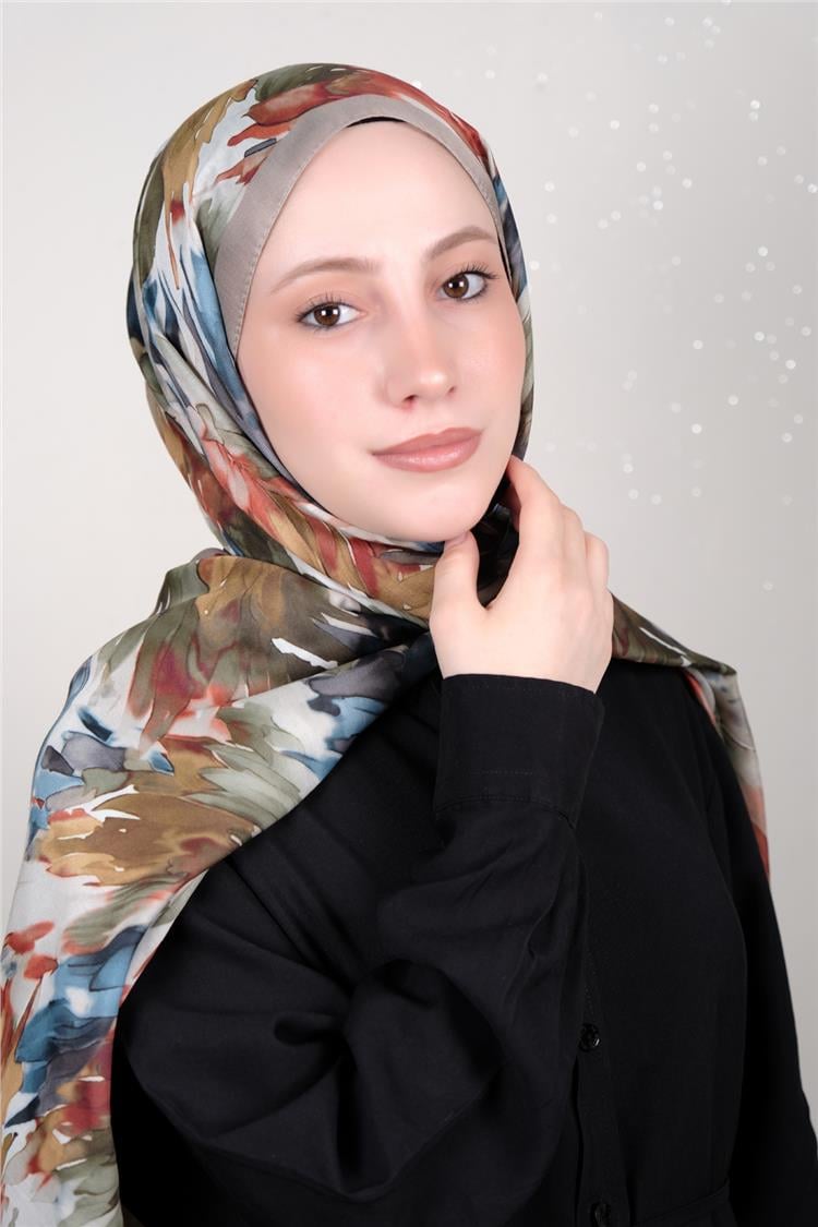 Silk Life Firuze Soft Şal 1511-9
