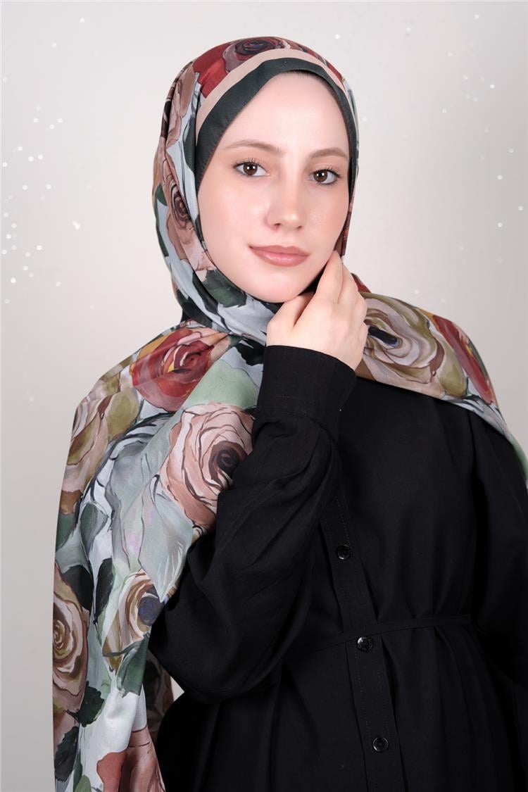 Silk Life Firuze Soft Şal 1512-4