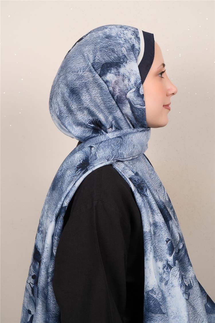 Silk Life Firuze Soft Şal 1518-5