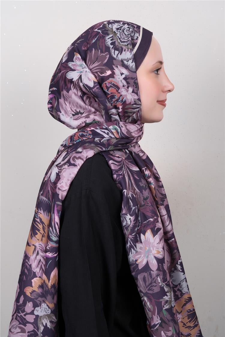 Silk Life Firuze Soft Şal 1519-1