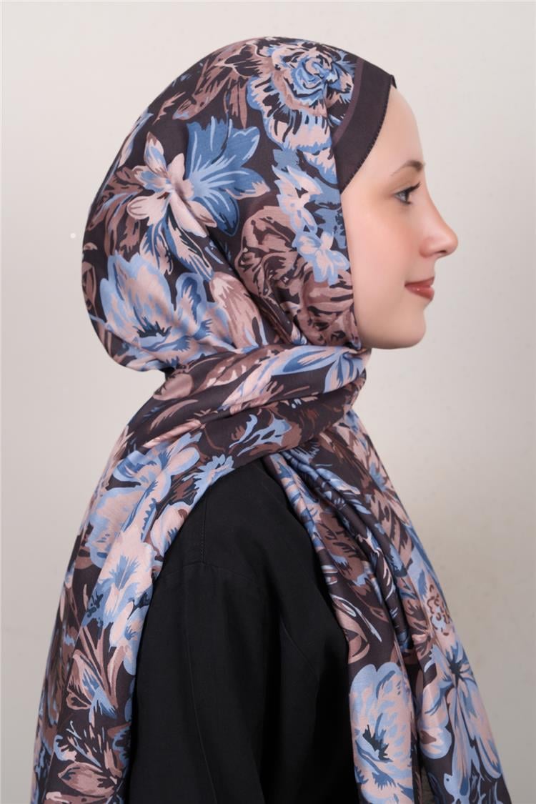 Silk Life Firuze Soft Şal 1519-2