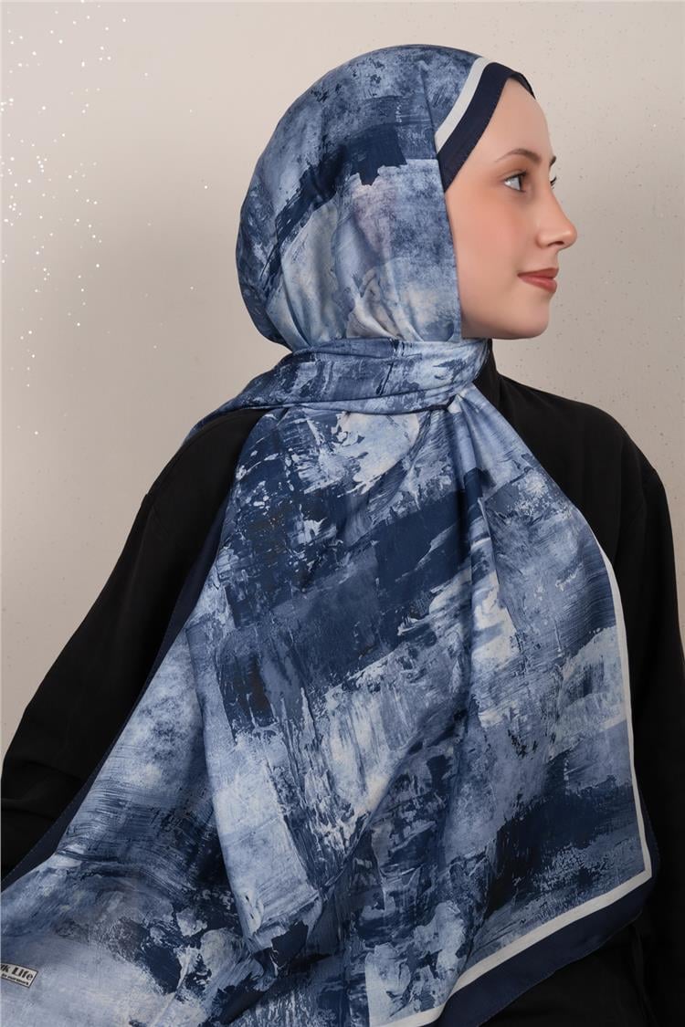 Silk Life Firuze Soft Şal 1523-1