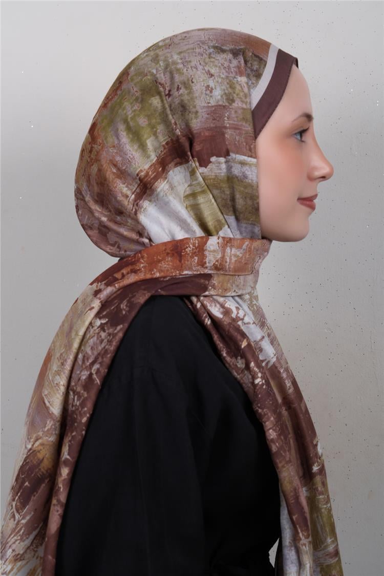 Silk Life Firuze Soft Şal 1523-4