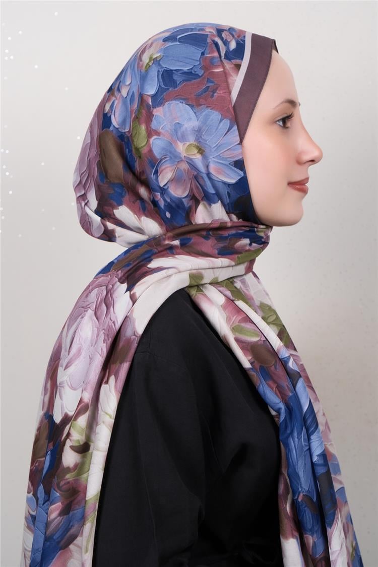 Silk Life Firuze Soft Şal 1524-9