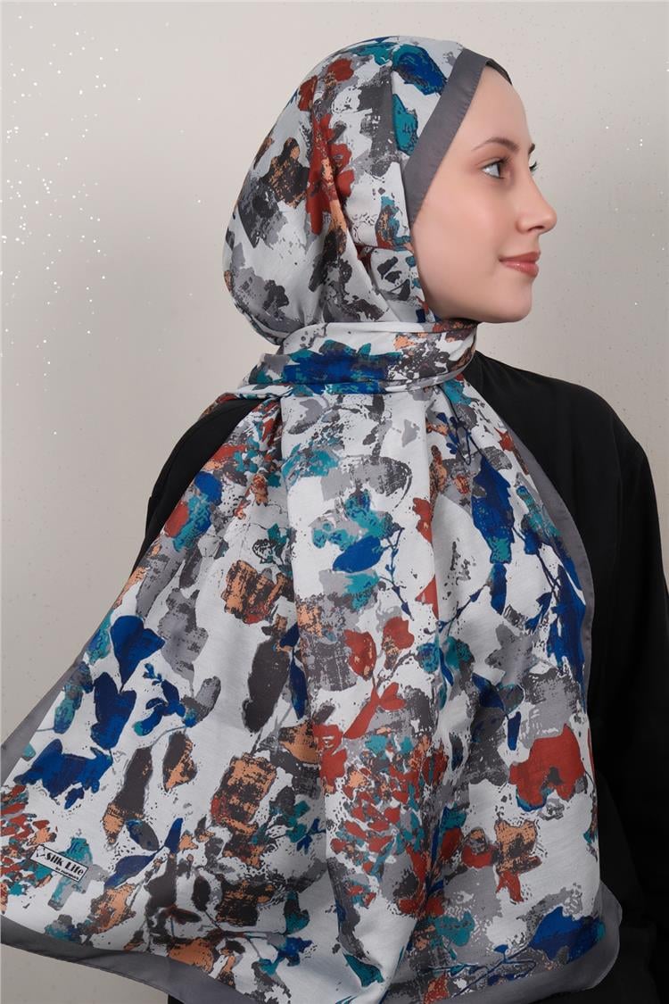 Silk Life Firuze Soft Şal 1525-8