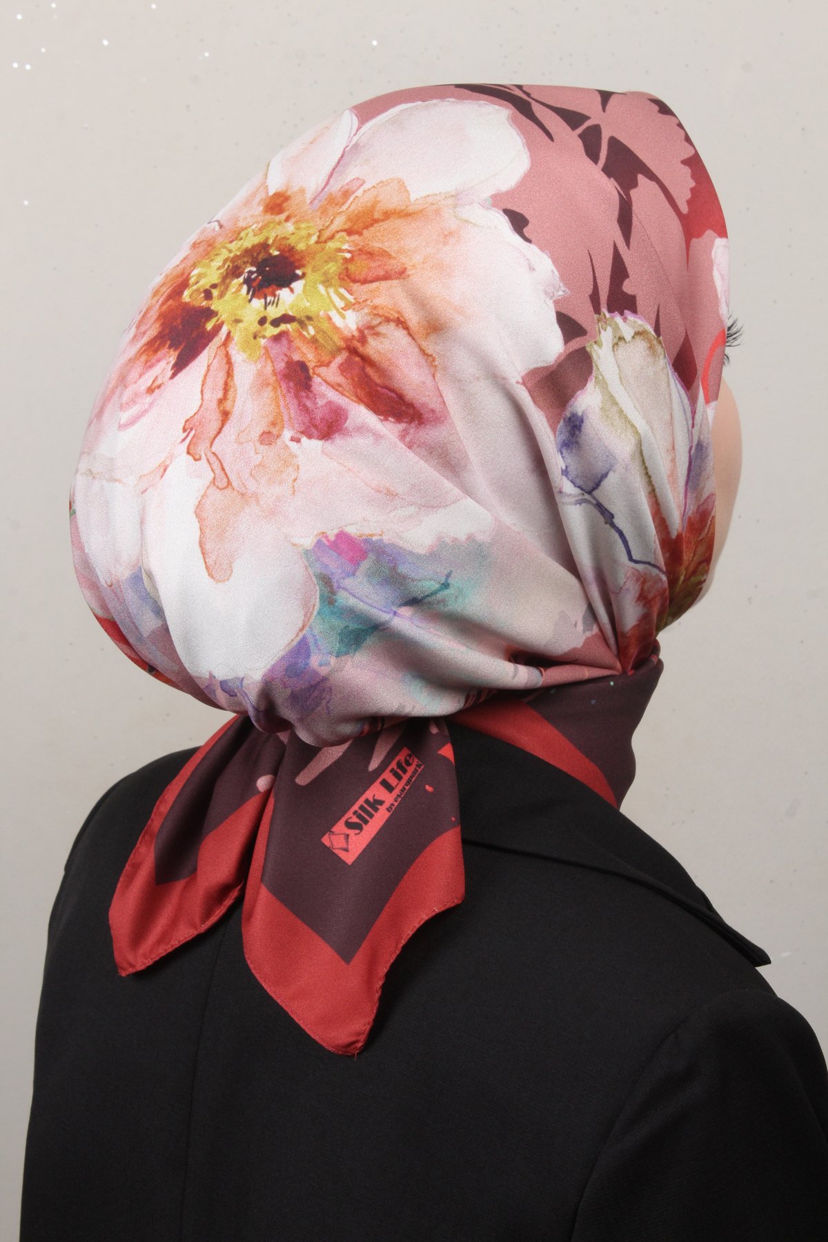 Silk Life Lotus Eşarp 4120-4 Taba