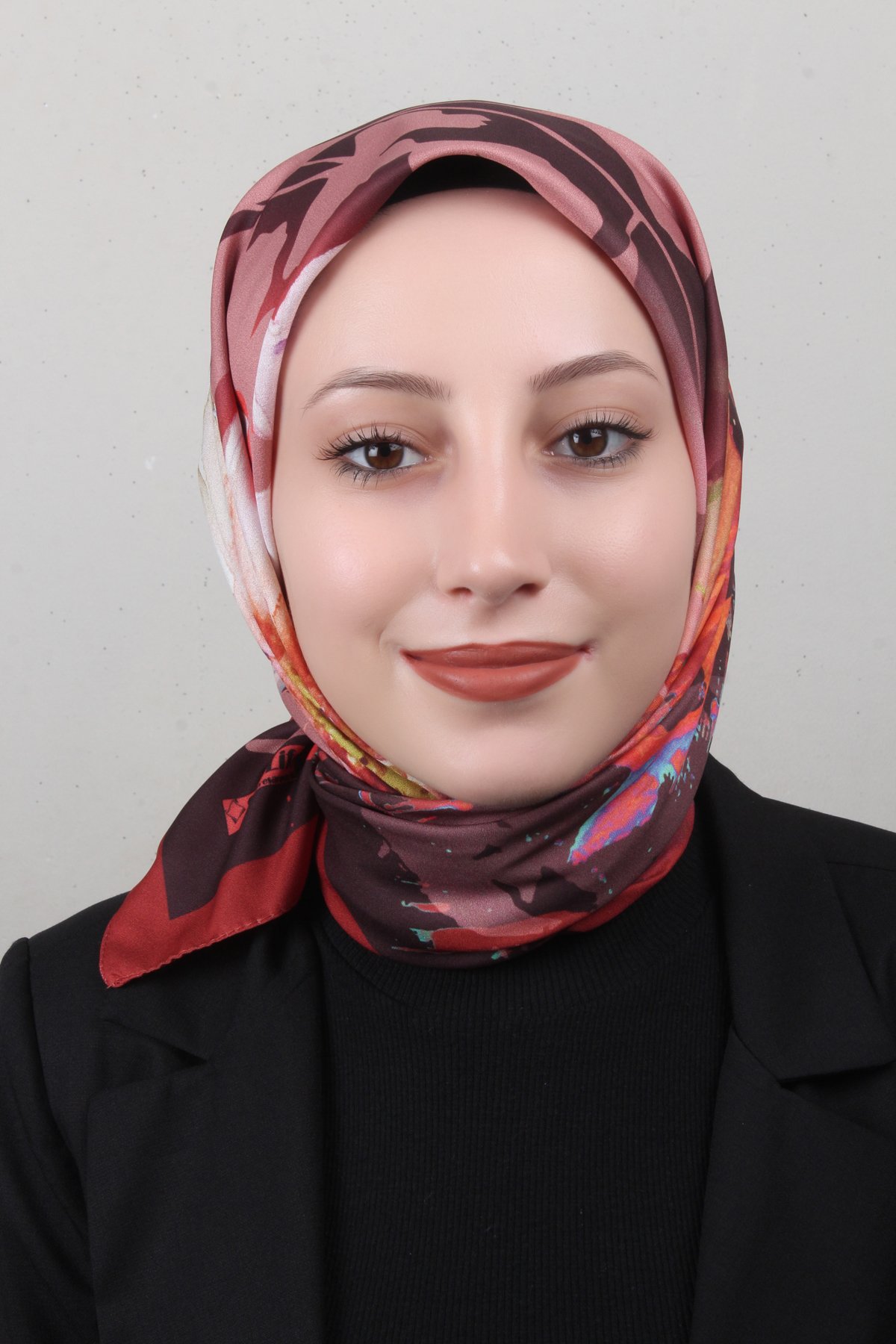 Silk Life Lotus Eşarp 4120-4 Taba