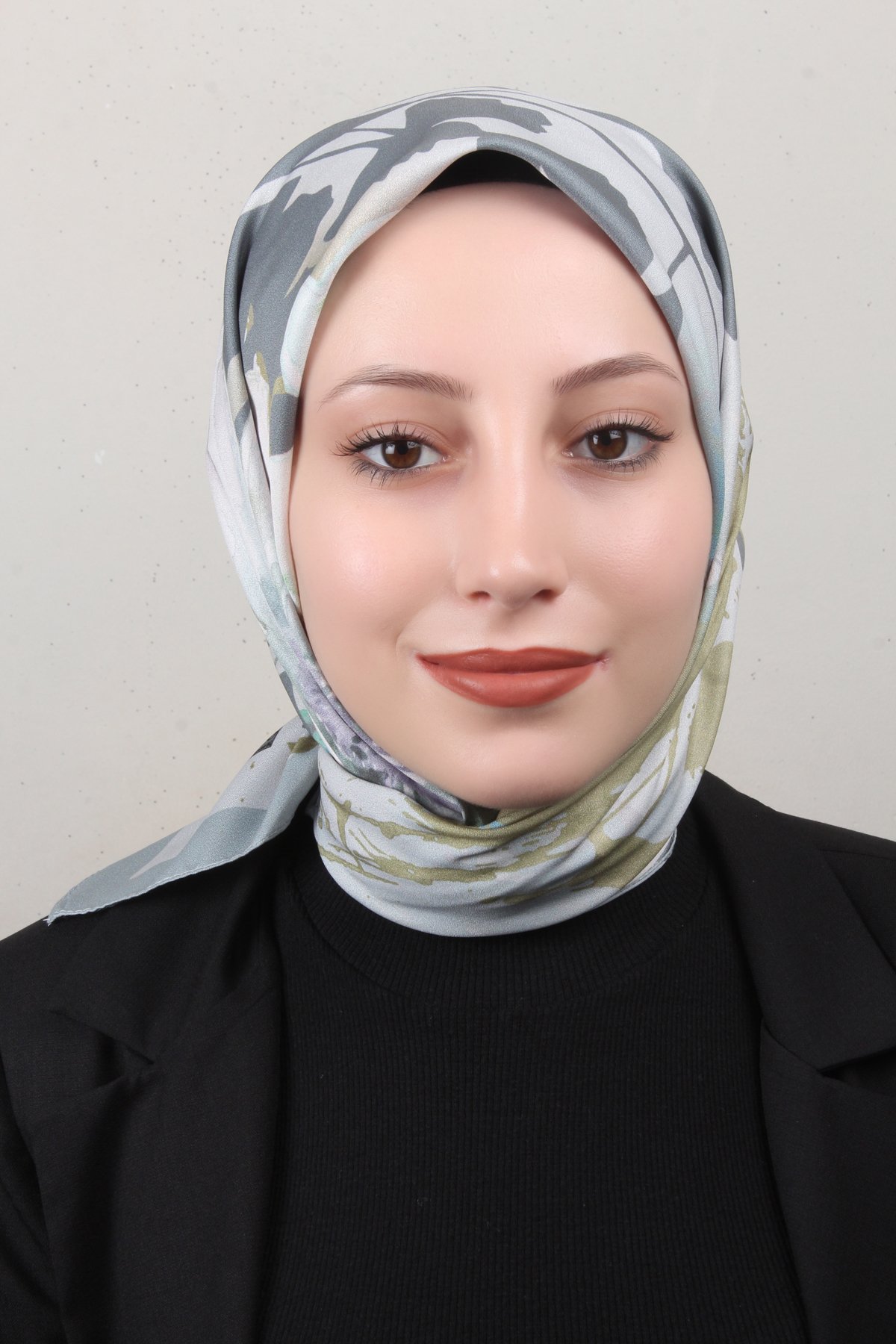 Silk Life Lotus Eşarp 4120-7 Gri