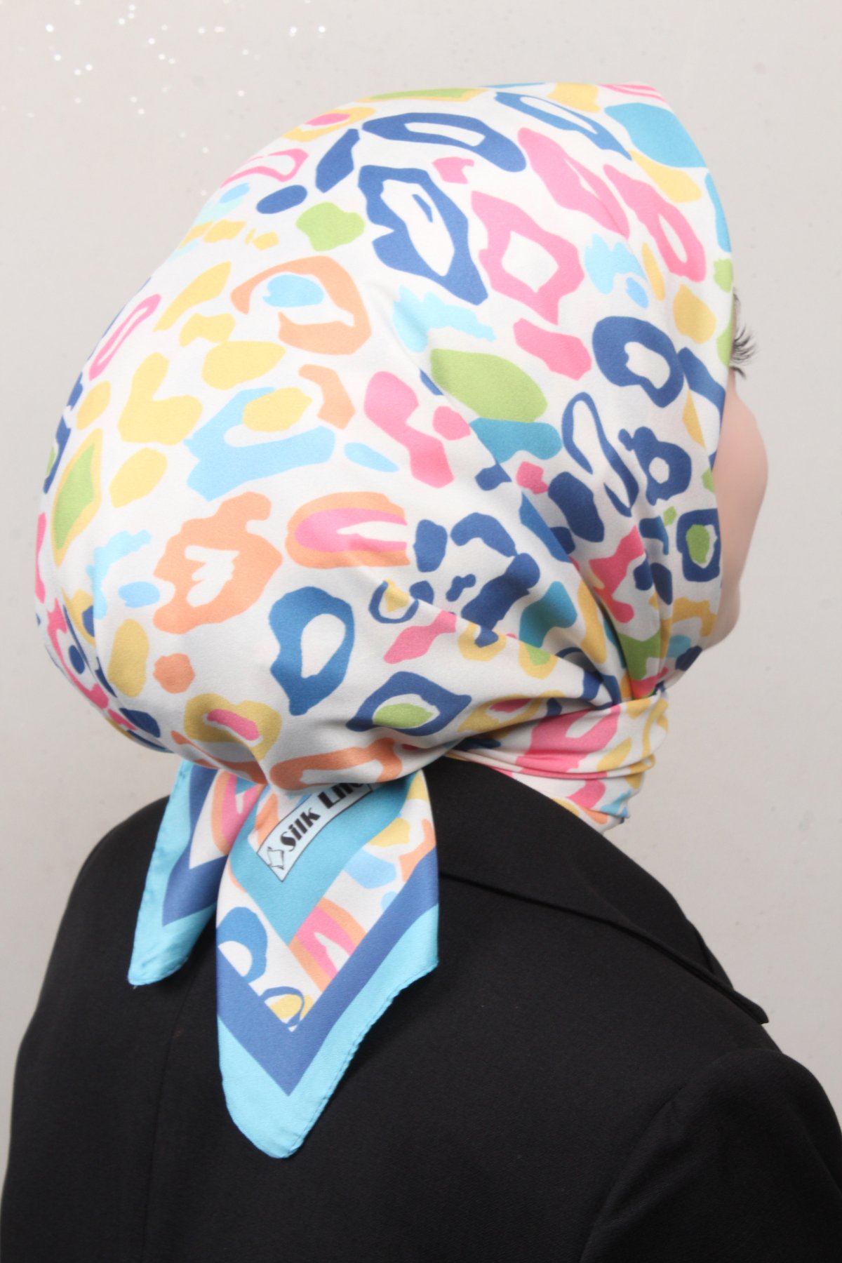 Silk Life Lotus Eşarp 4121-2 Açık Mavi