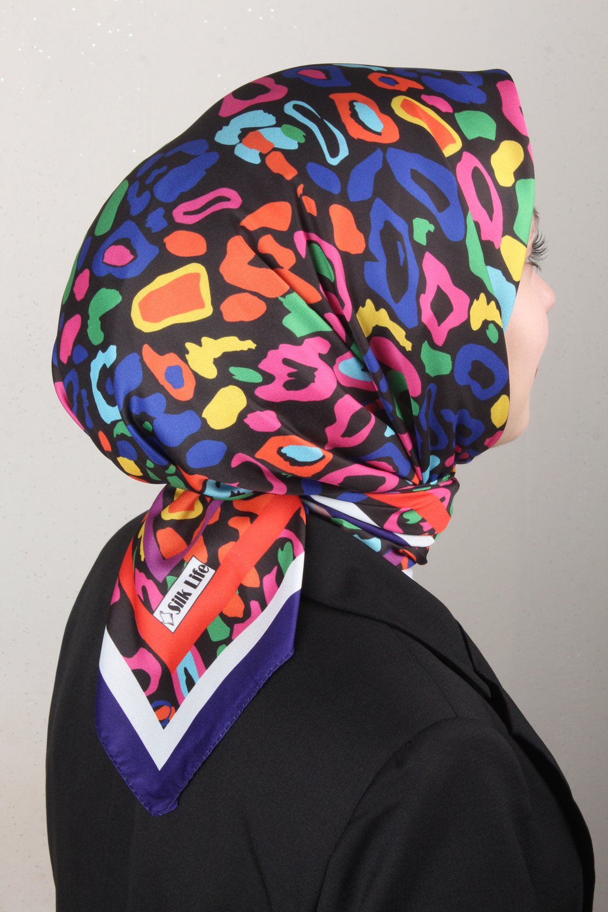 Silk Life Lotus Eşarp 4121-4 Mor