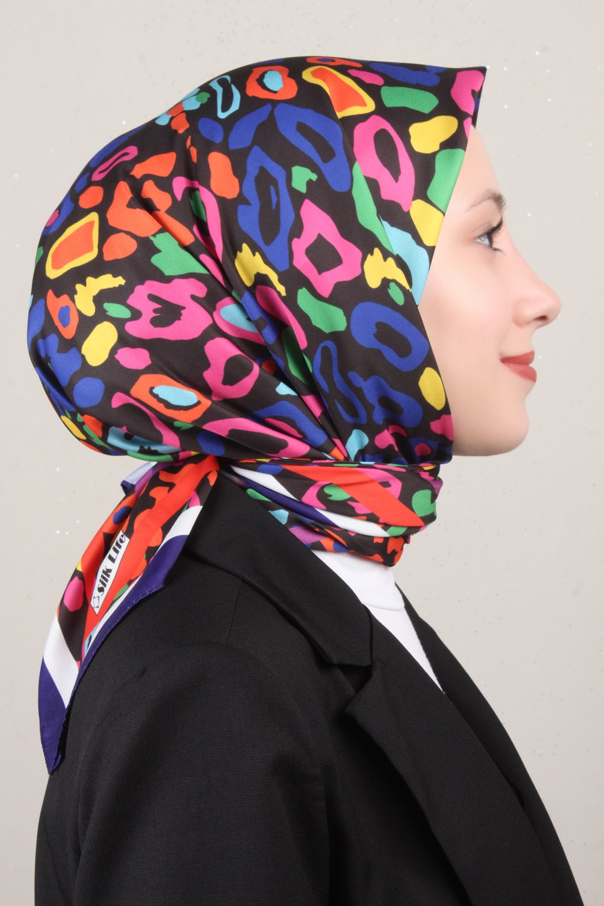 Silk Life Lotus Eşarp 4121-4 Mor