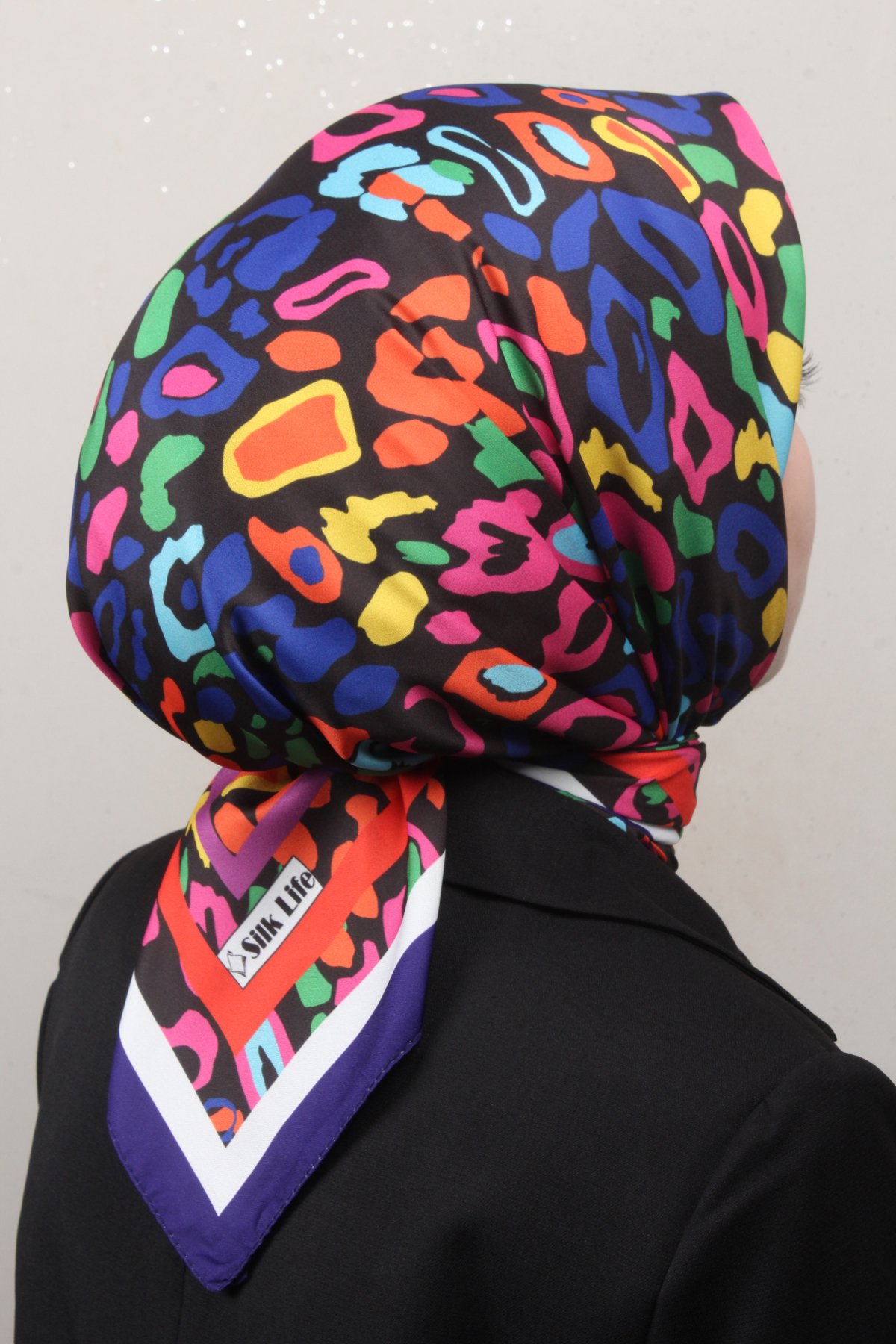 Silk Life Lotus Eşarp 4121-4 Mor