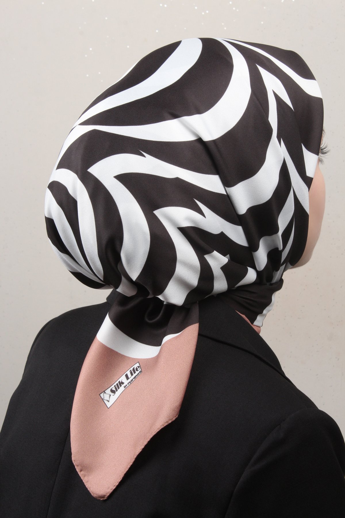 Silk Life Lotus Eşarp 4122-10 Sütlü Kahve