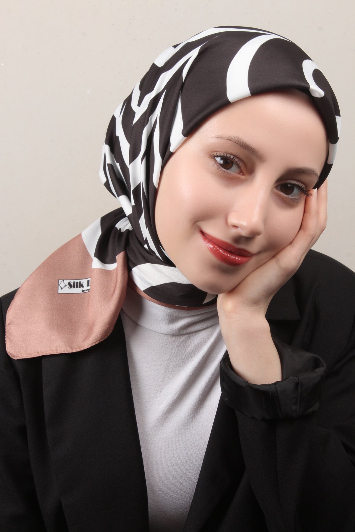 Silk Life Lotus Eşarp 4122-10 Sütlü Kahve