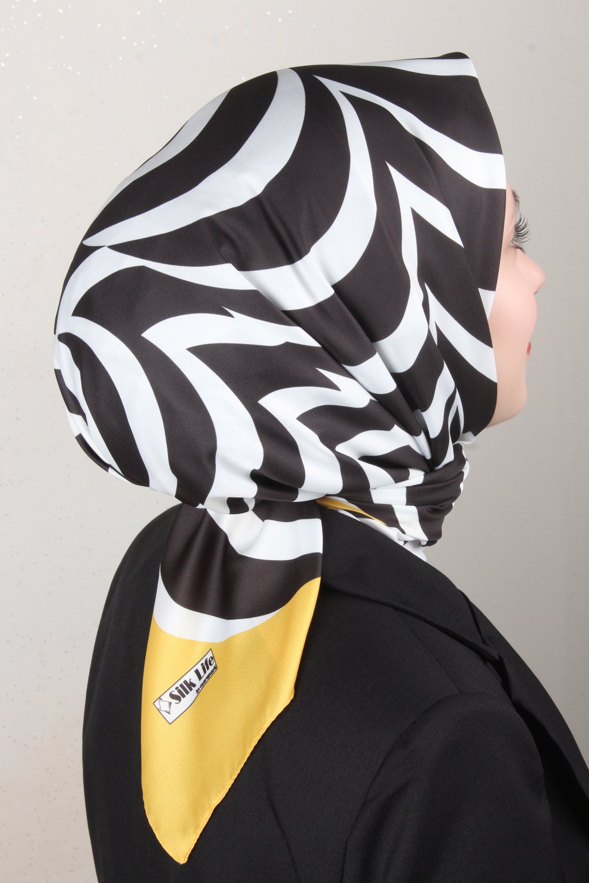 Silk Life Lotus Eşarp 4122-4 Sarı