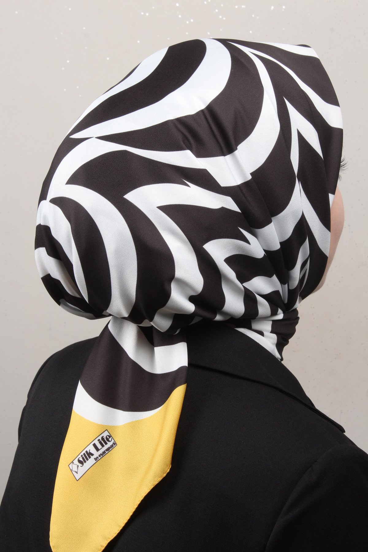 Silk Life Lotus Eşarp 4122-4 Sarı