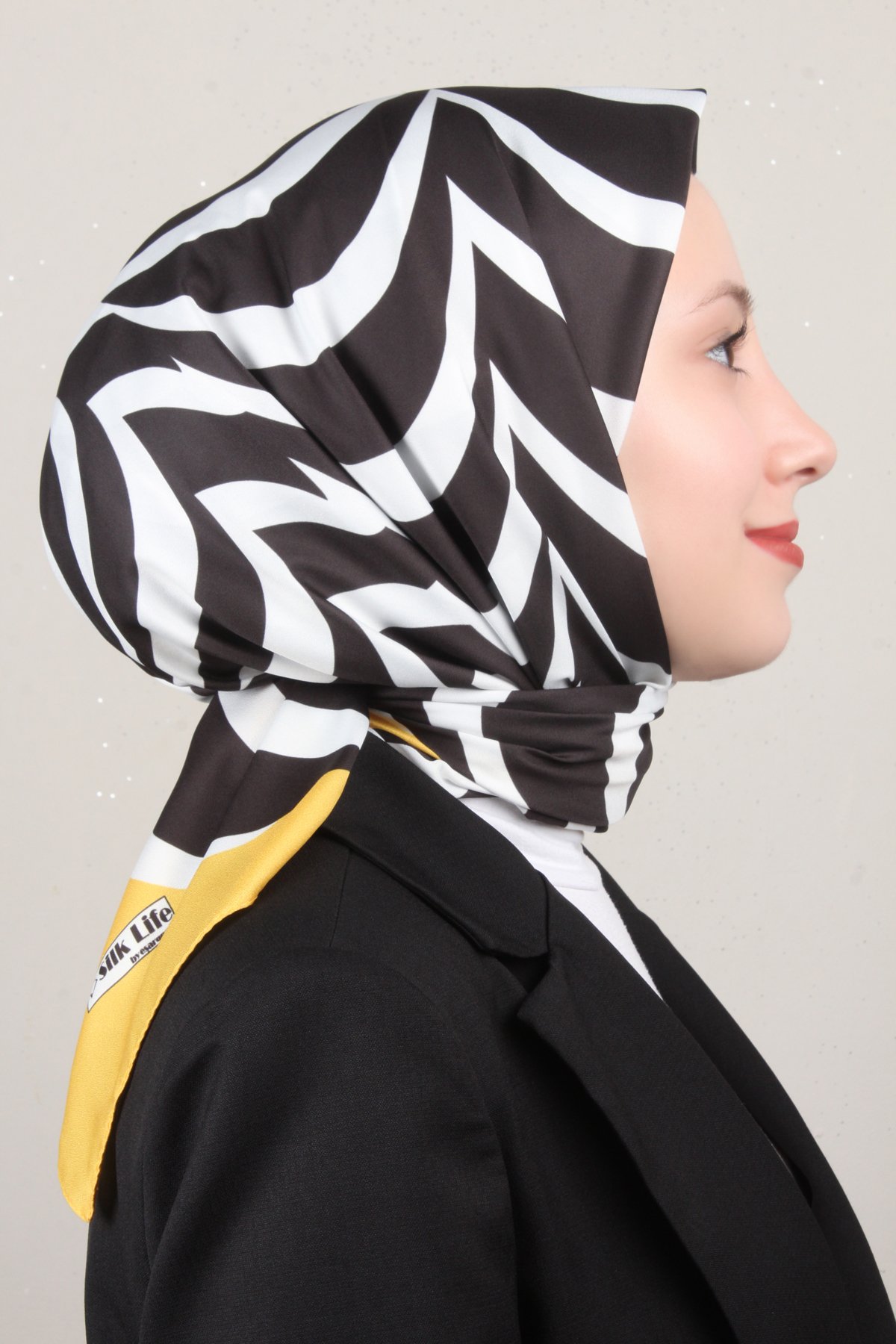 Silk Life Lotus Eşarp 4122-4 Sarı