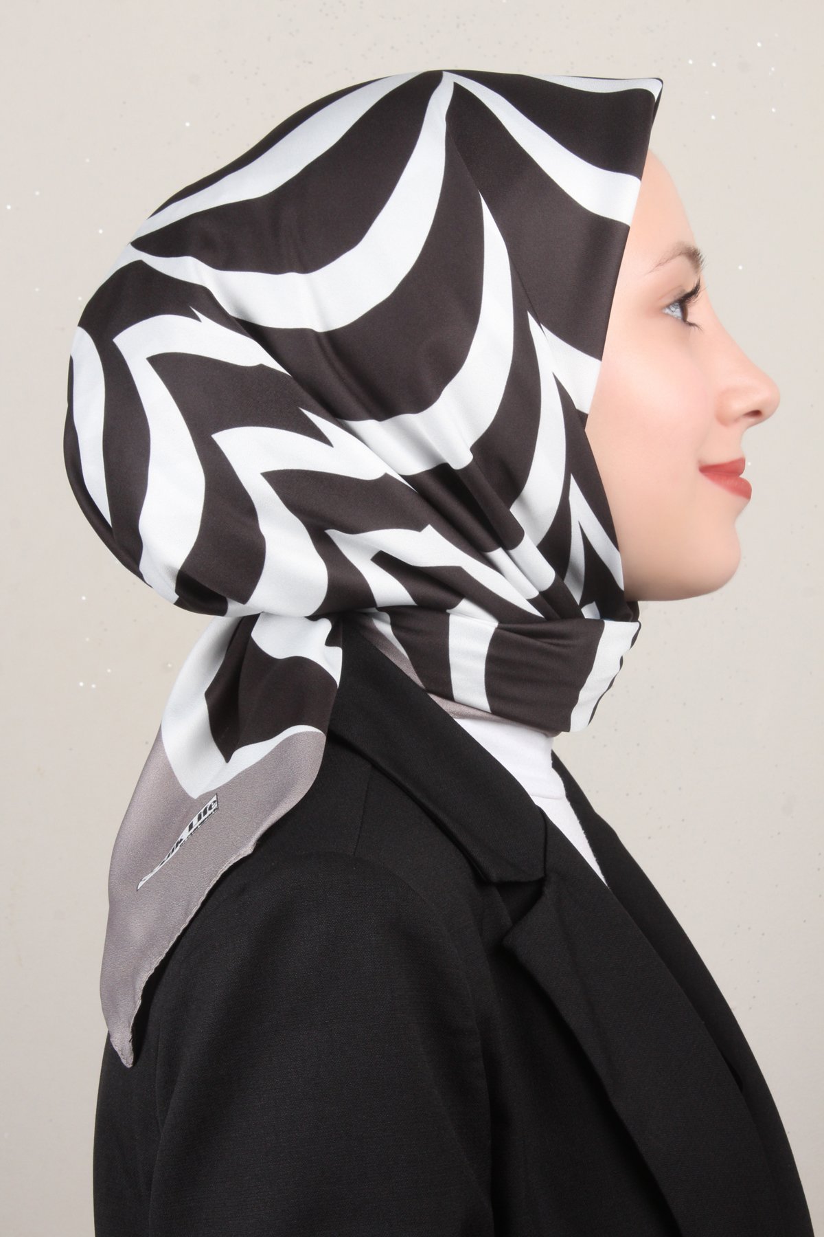 Silk Life Lotus Eşarp 4122-6 Gri