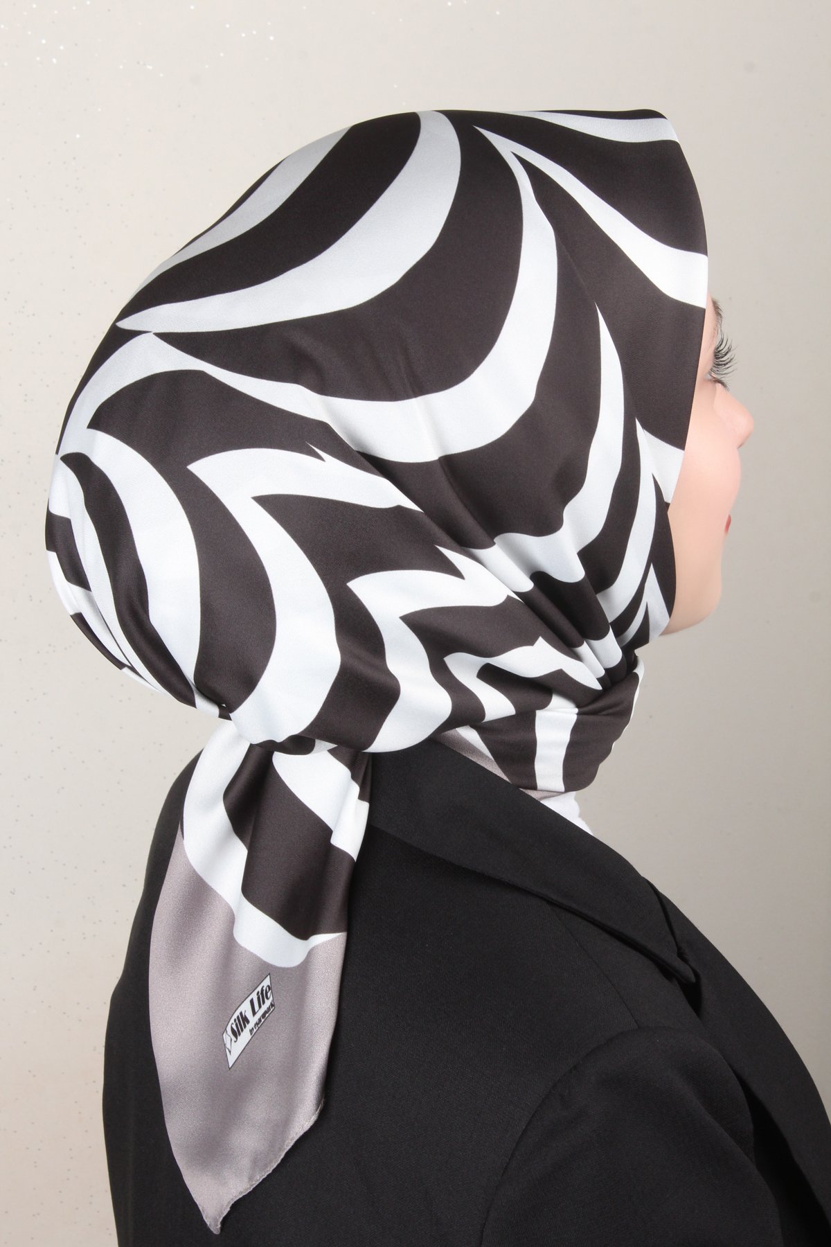 Silk Life Lotus Eşarp 4122-6 Gri