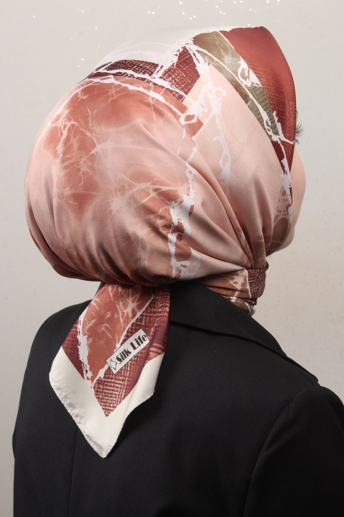 Silk Life Lotus Eşarp 4124-5 Nude 