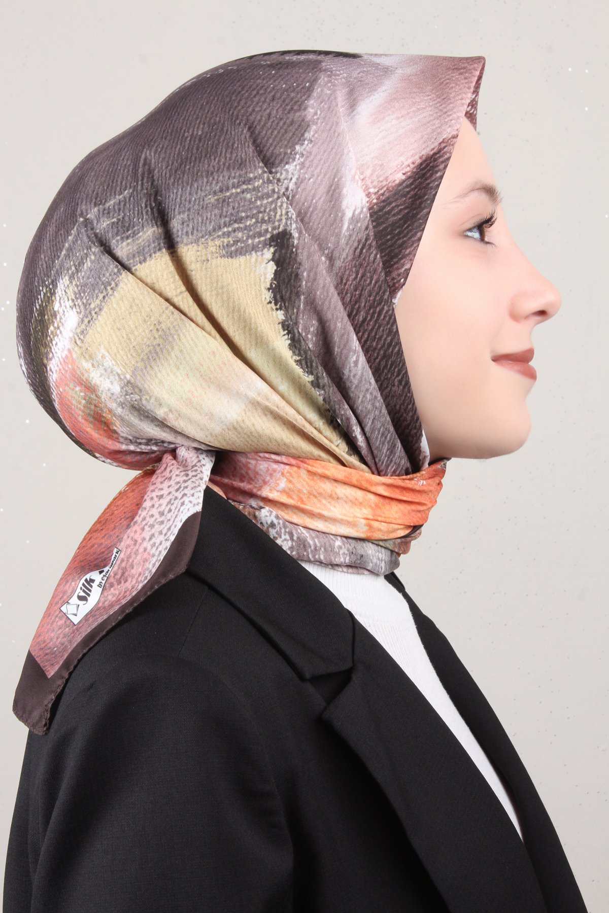 Silk Life Lotus Eşarp 4125-6 Haki