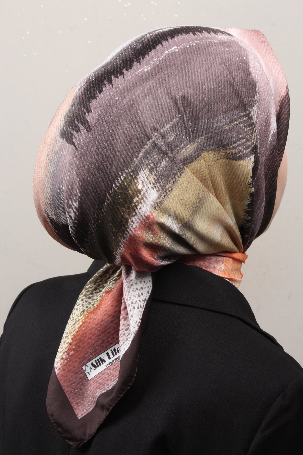 Silk Life Lotus Eşarp 4125-6 Haki