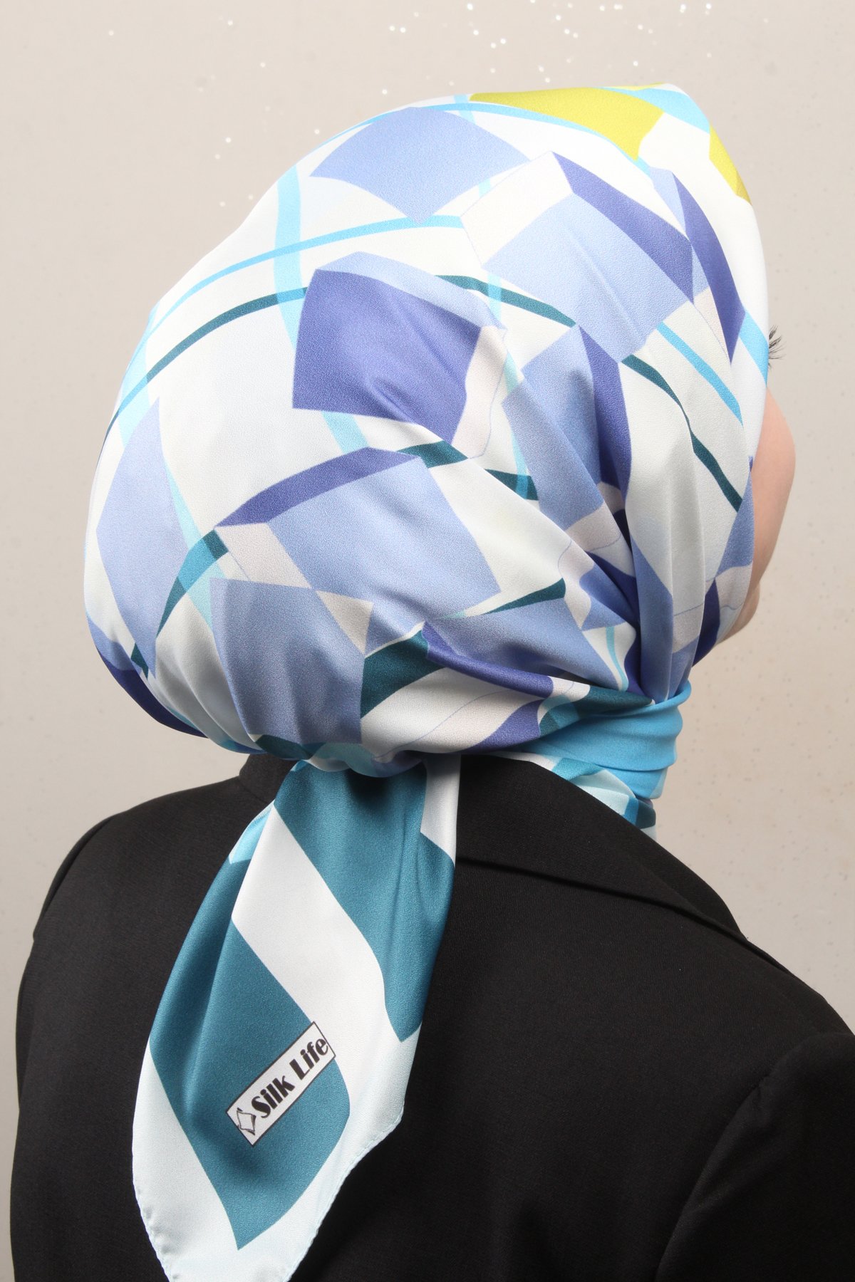 Silk Life Lotus Eşarp 4126-1 Turkuaz