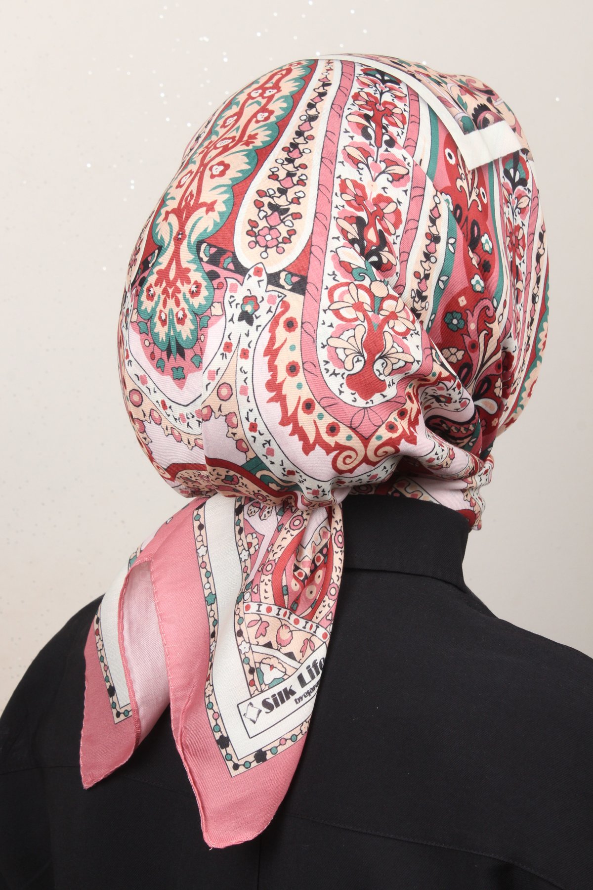 Silk Life Lotus Eşarp 4127-10 Gül Kurusu 