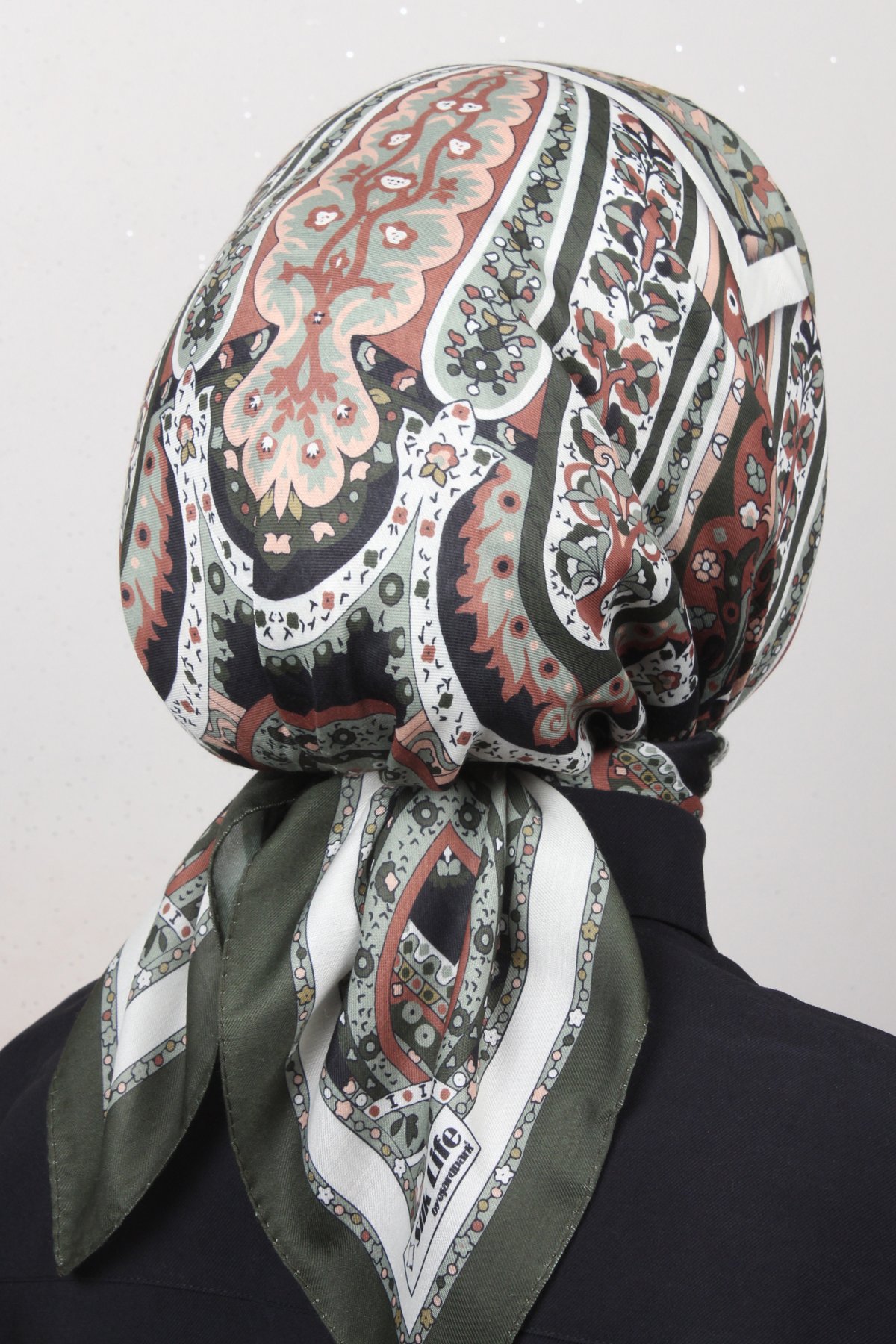 Silk Life Lotus Eşarp 4127-2 Haki 