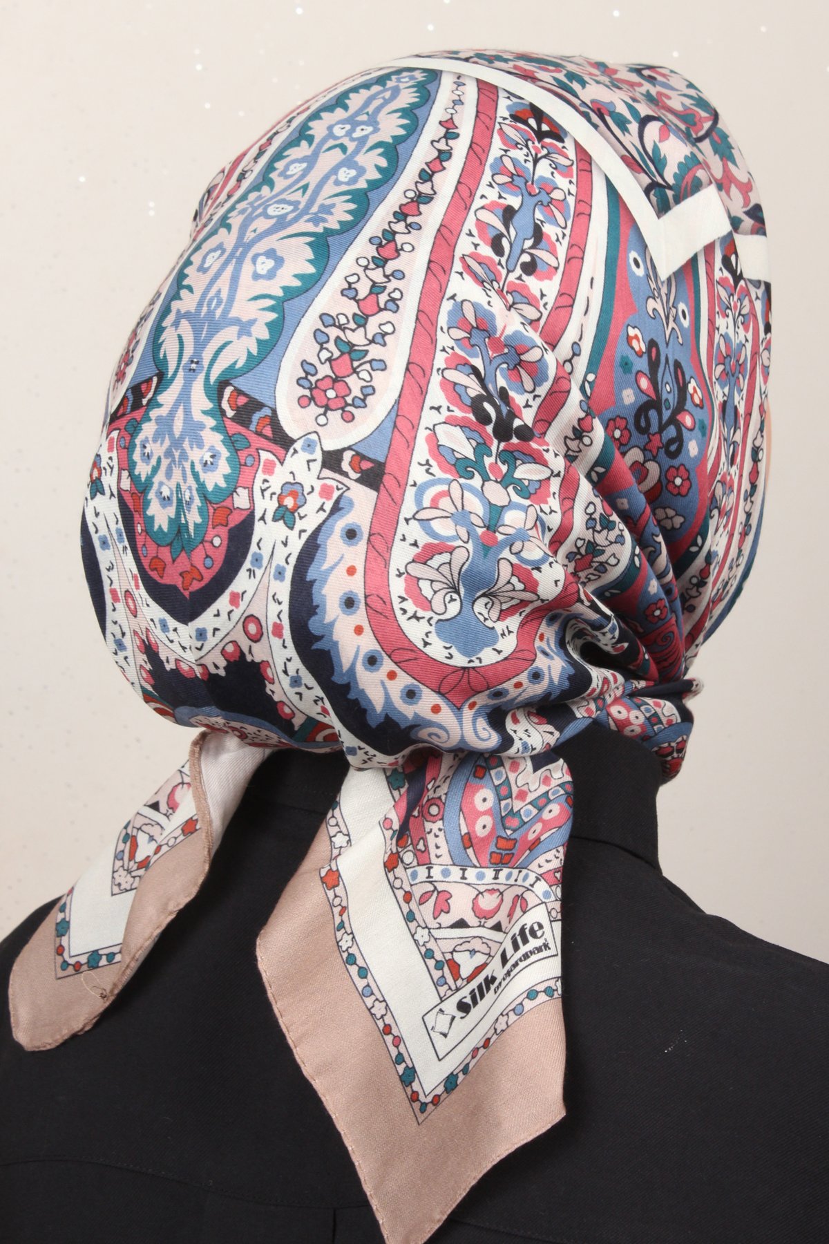 Silk Life Lotus Eşarp 4127-6 Sütlü Kahve 