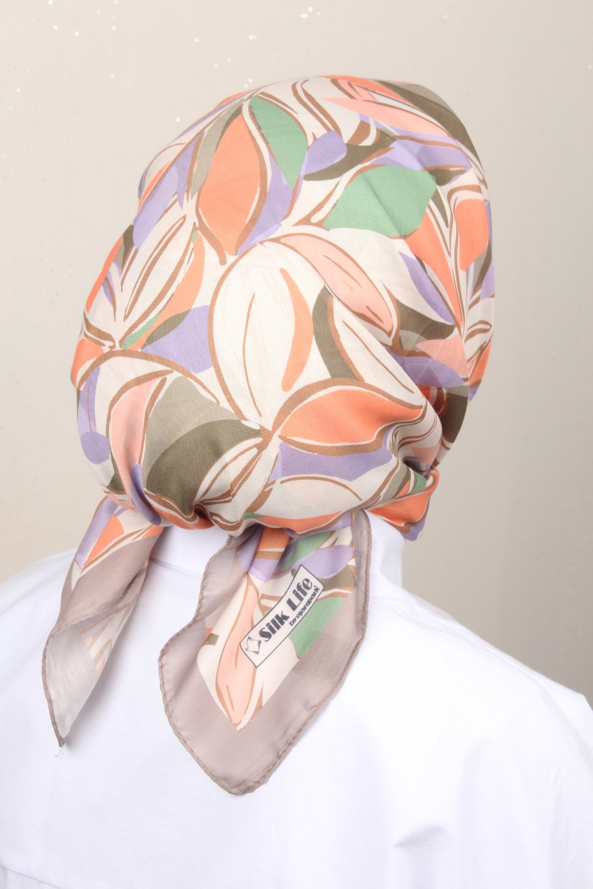 Silk Life Lotus Eşarp 4128-11 Toprak 