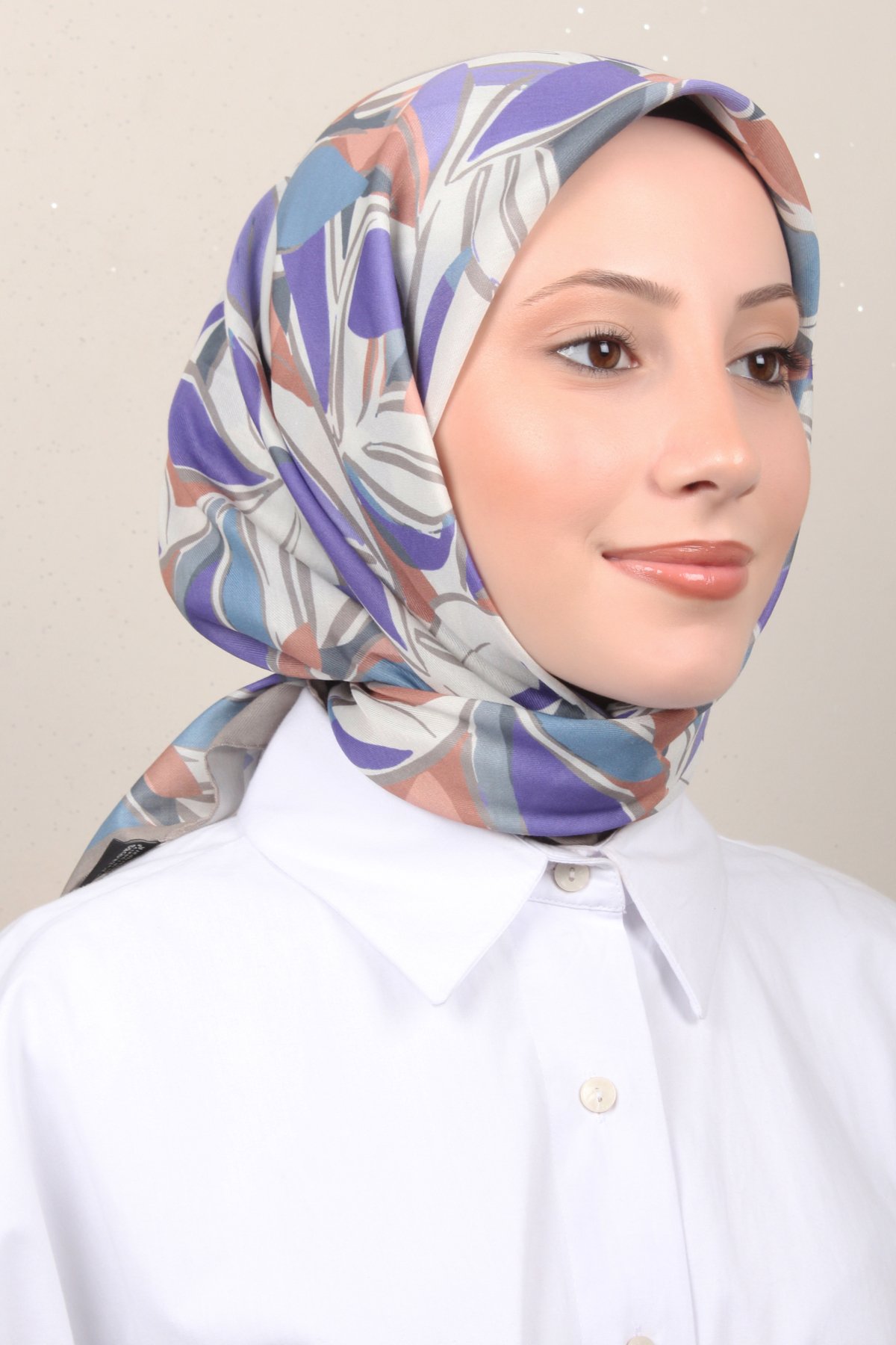 Silk Life Lotus Eşarp 4128-3 Islak Kum 