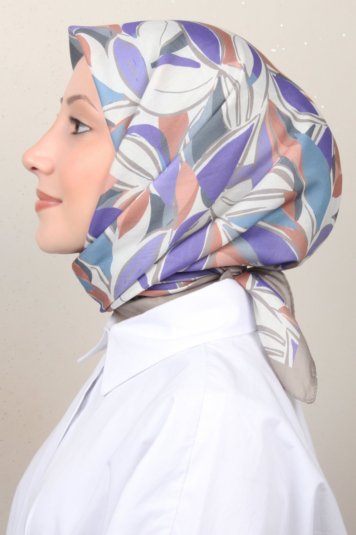 Silk Life Lotus Eşarp 4128-3 Islak Kum 