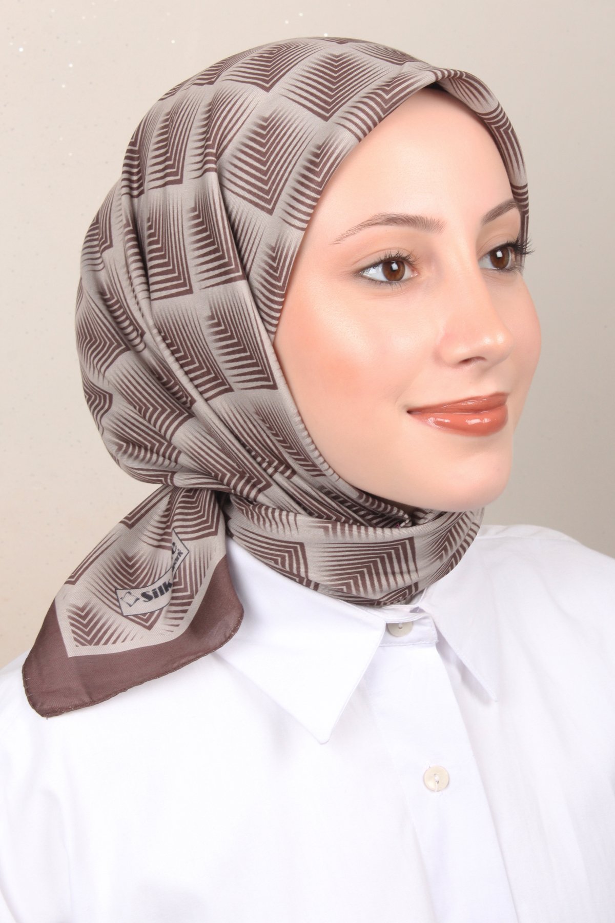 Silk Life Lotus Eşarp 4129-10 Haki