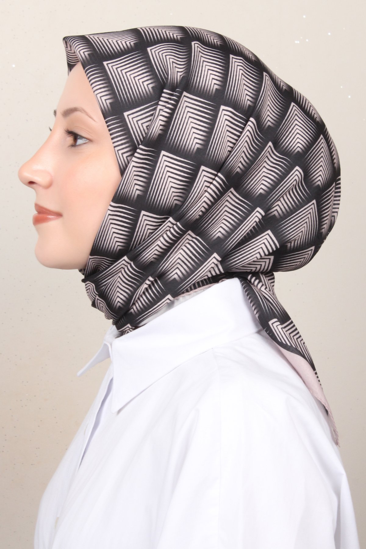 Silk Life Lotus Eşarp 4129-15 Pudra