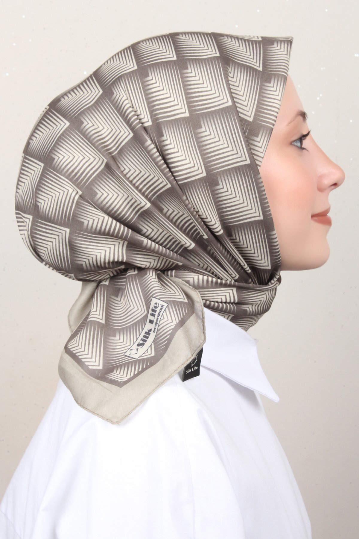 Silk Life Lotus Eşarp 4129-5 Yeşil 