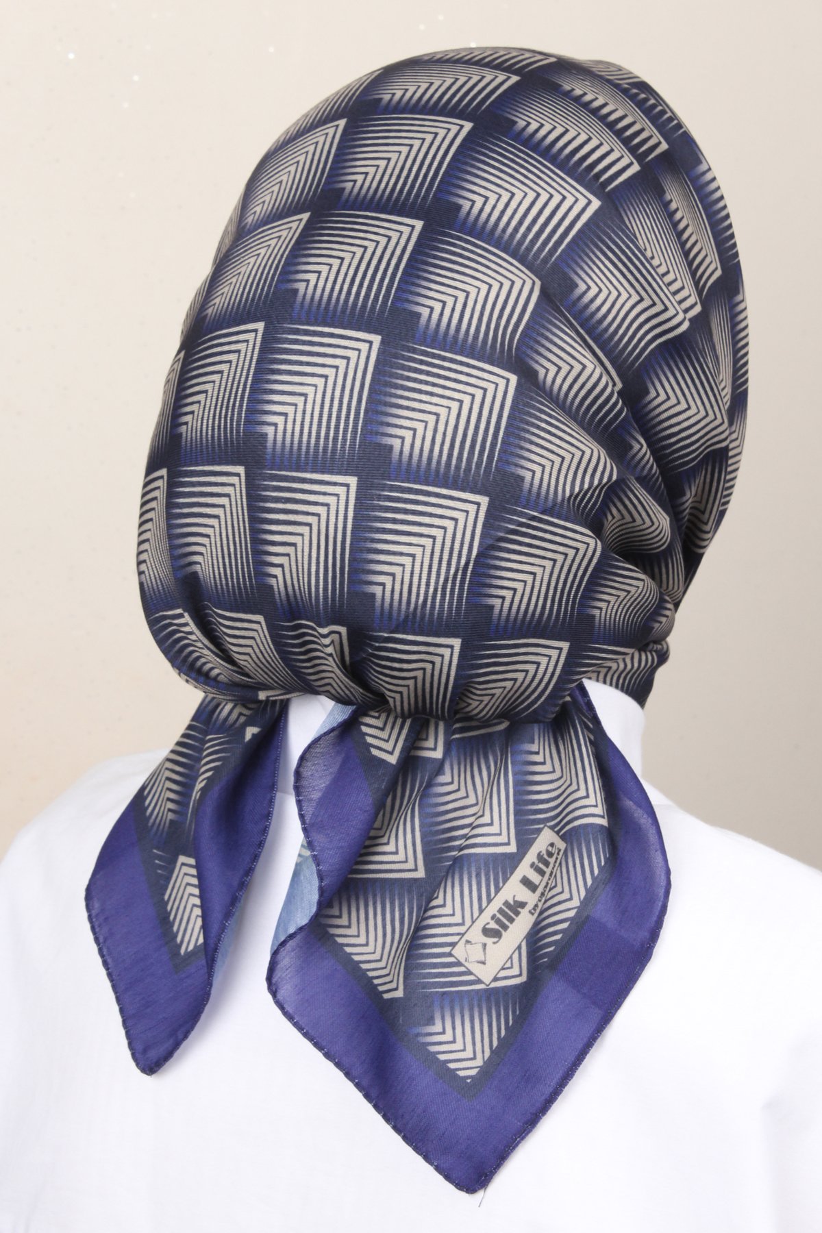 Silk Life Lotus Eşarp 4129-9 Saks