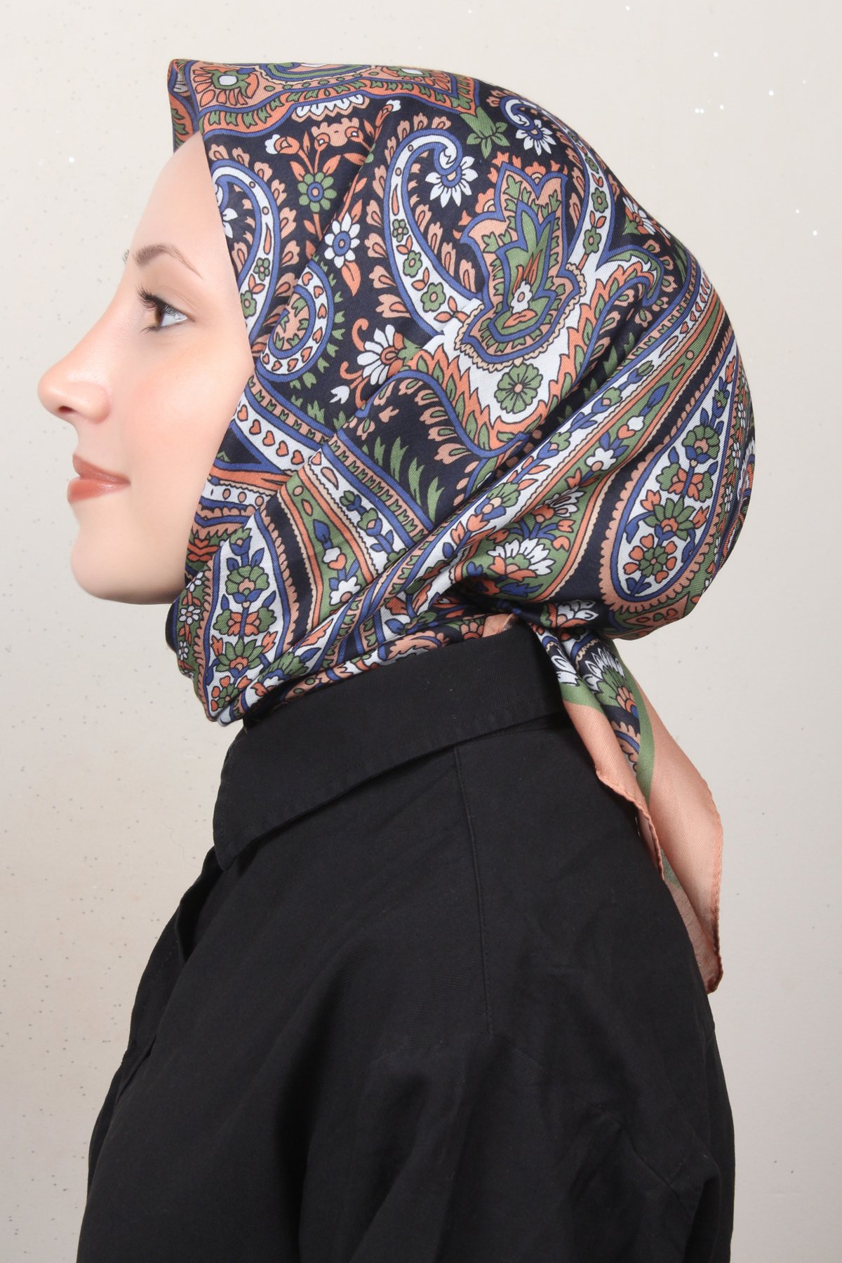 Silk Life Lotus Eşarp 4130-1 Taba 