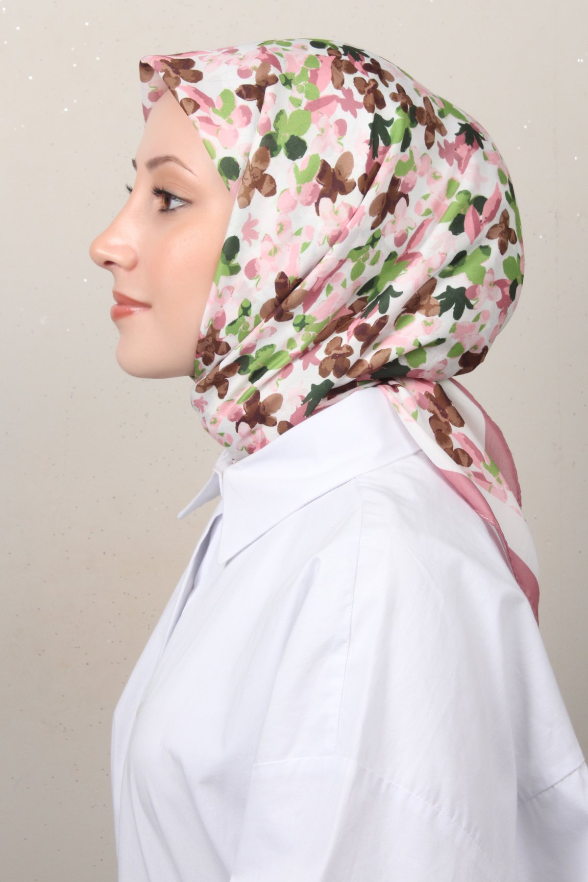 Silk Life Soft Pamuk Eşarp 4131-10 Pembe 