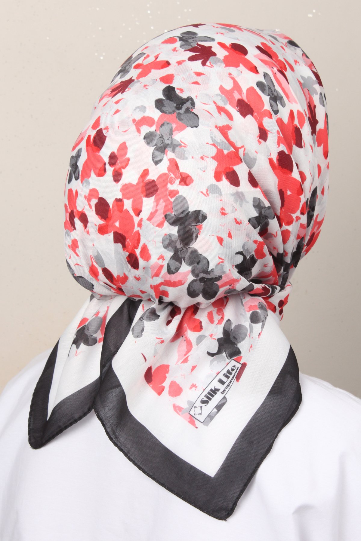 Silk Life Soft Pamuk Eşarp 4131-11 Siyah 