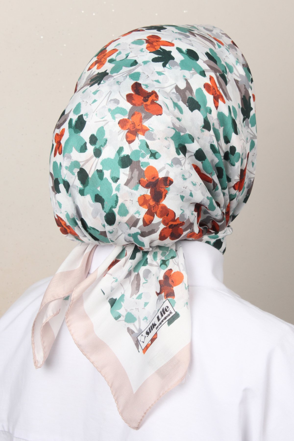 Silk Life Soft Pamuk Eşarp 4131-3 Bej