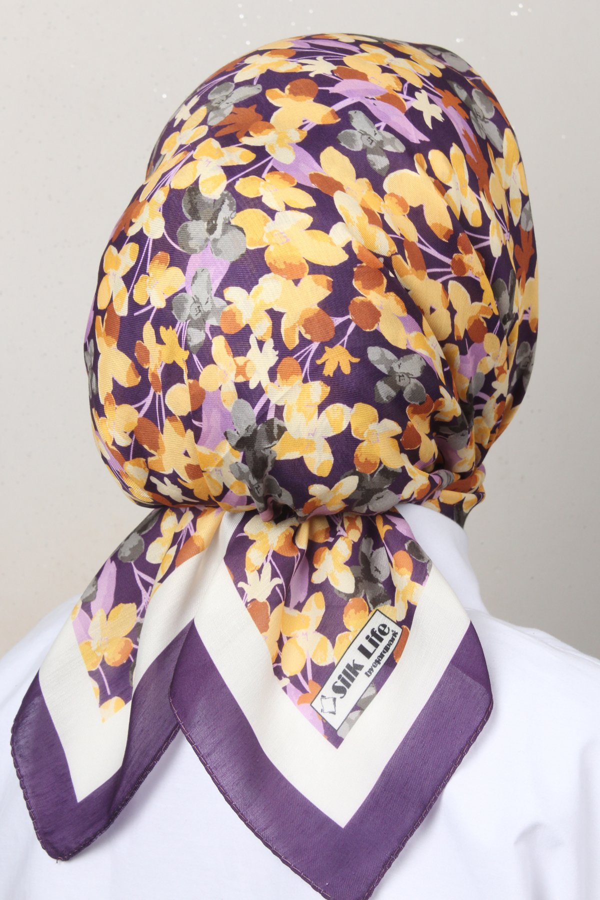 Silk Life Soft Pamuk Eşarp 4131-7 Mor