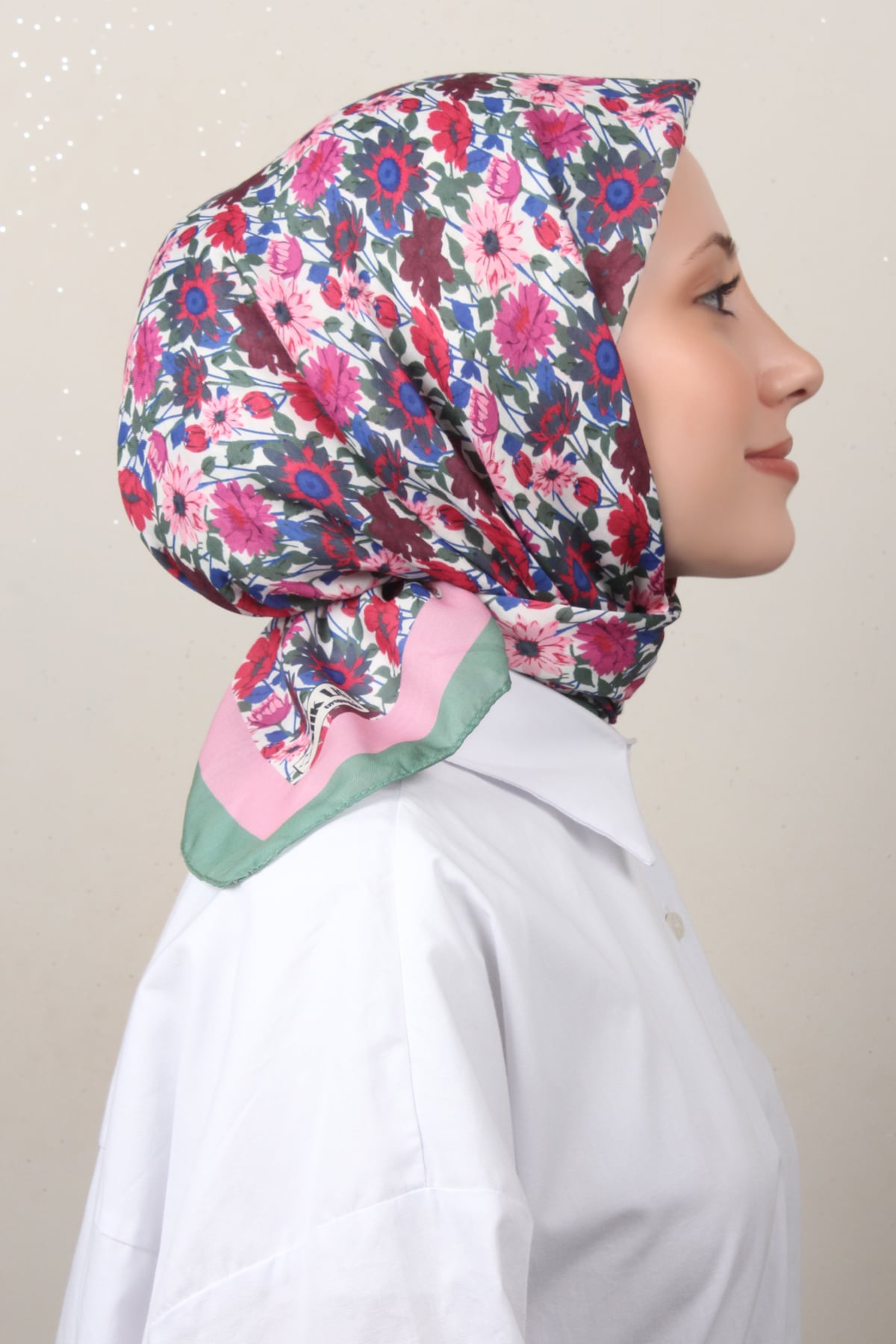 Silk Life Soft Pamuk Eşarp 4132-5 Mint Yeşili 