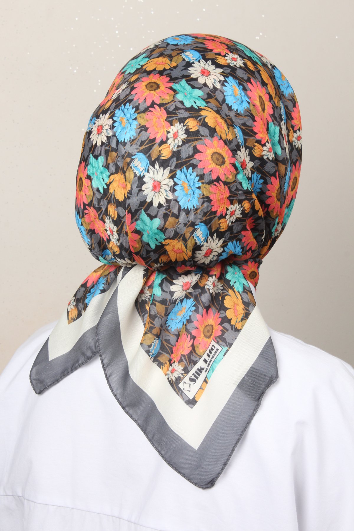 Silk Life Soft Pamuk Eşarp 4132-7 Gri
