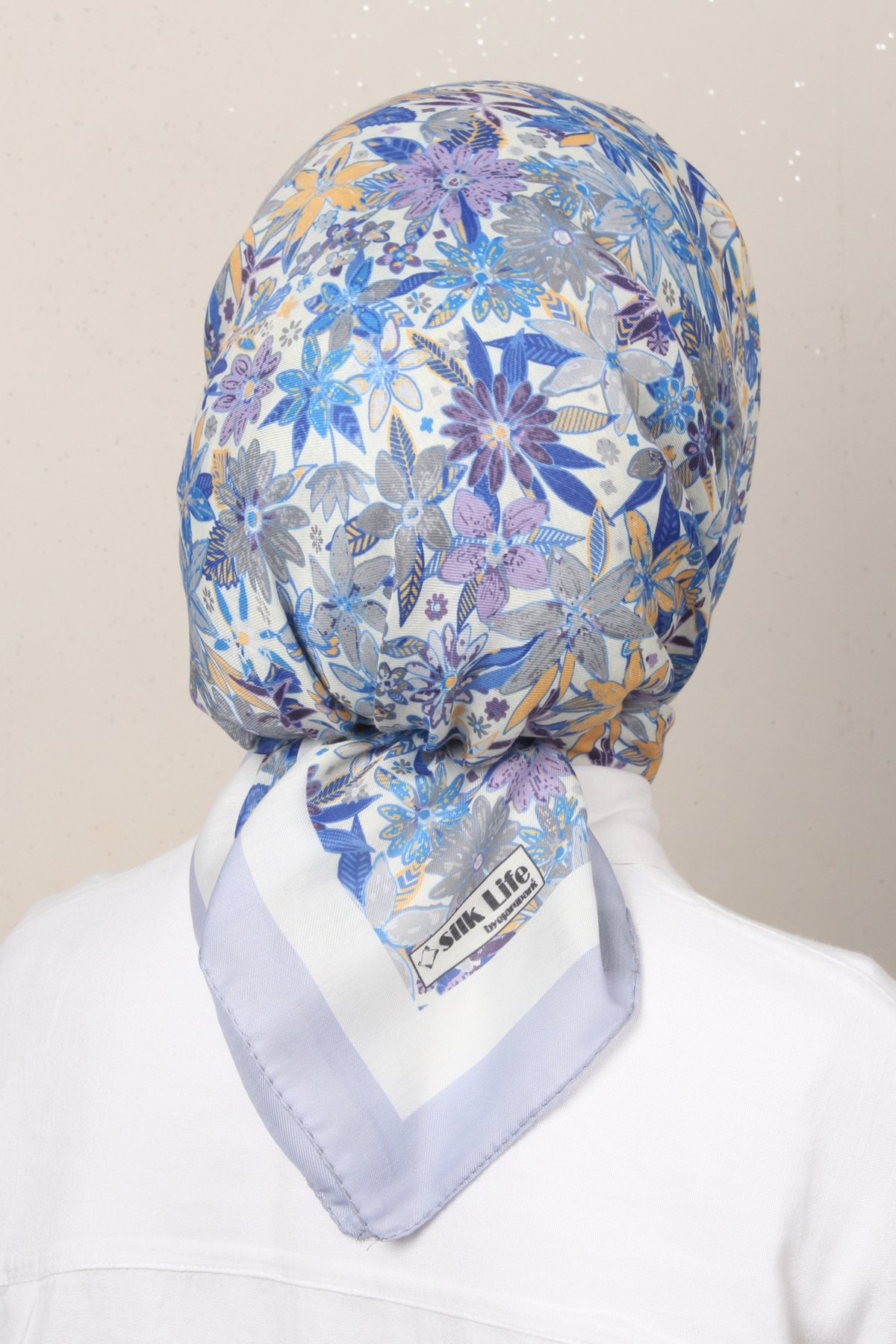 Silk Life Soft Pamuk Eşarp 4133-7 Lila