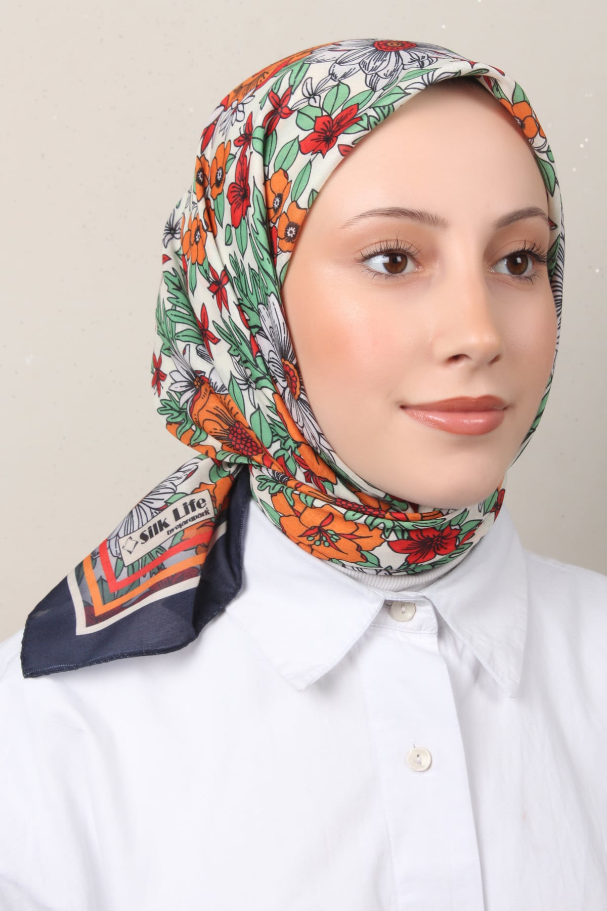 Silk Life Soft Pamuk Eşarp 4149-7