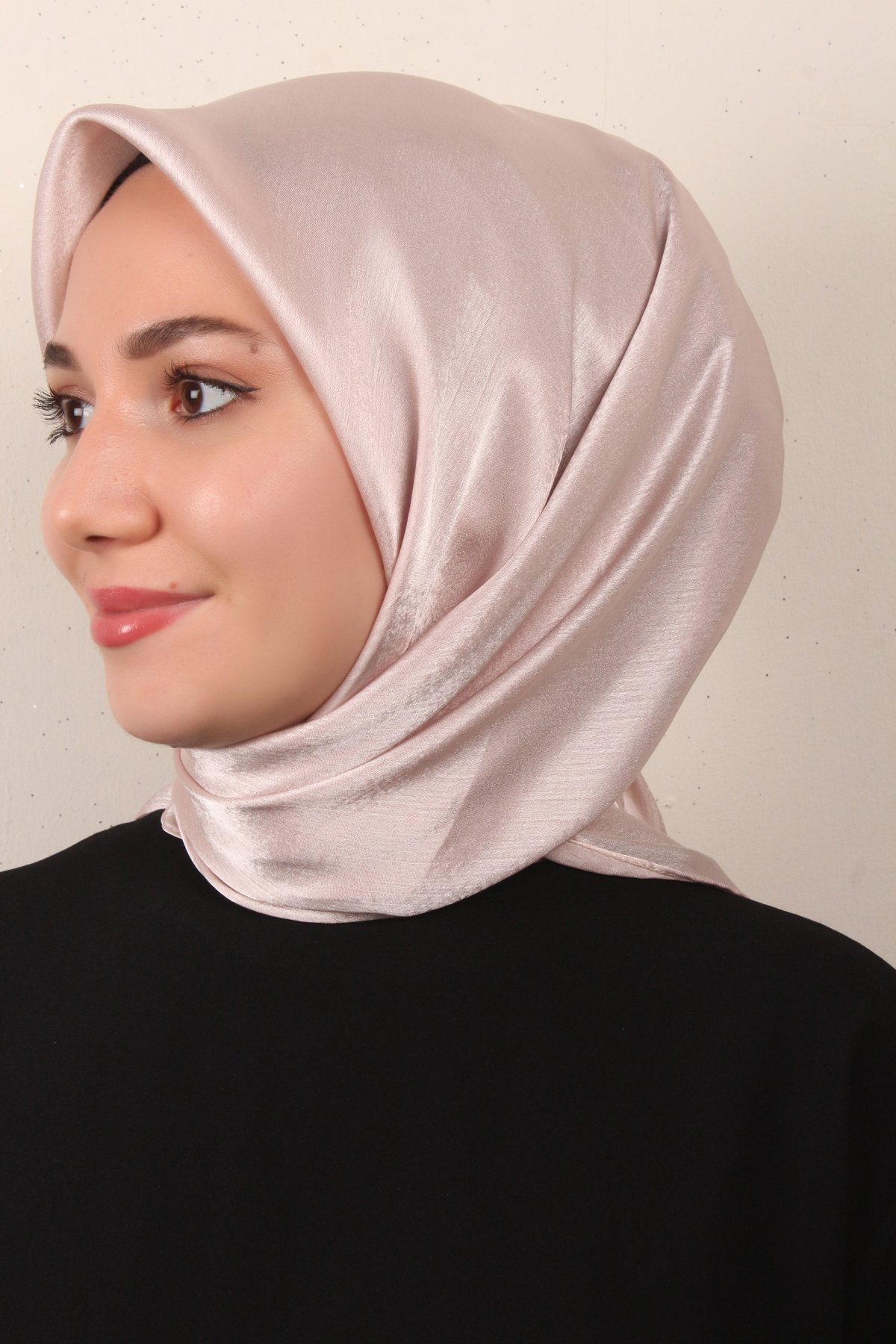 Silver Janjan Eşarp 4104-2 Soft Pudra