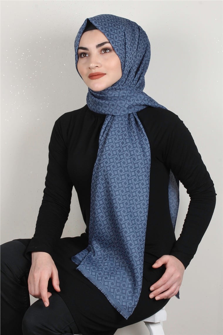 Simerya Şal 1392-15 İndigo