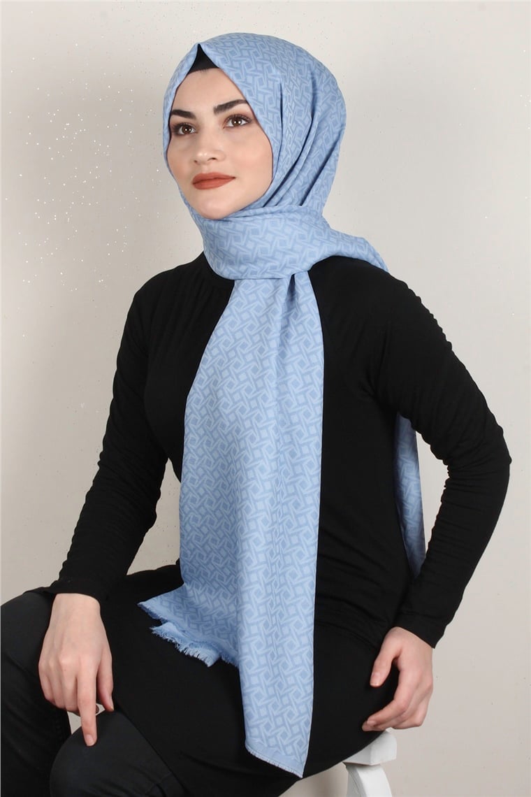 Simerya Şal 1392-8 Buz Mavisi